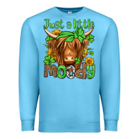 Ocean Blue just a little moody st patricks day Premium Sweatshirt - Jasminsmagicworld