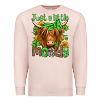 Just A Little Moody St Patricks Day Premium Sweatshirt | Teevron
