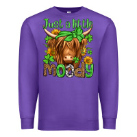 Purple just a little moody st patricks day Premium Sweatshirt - Jasminsmagicworld
