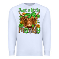 White just a little moody st patricks day Premium Sweatshirt - Jasminsmagicworld