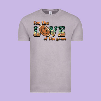 For The Love  Of The Game Vintage Tee Designed By Barkaloodesign