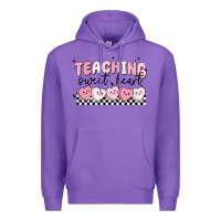 Purple teaching sweetheart Premium Hoodie - MaliasSmallBusiness