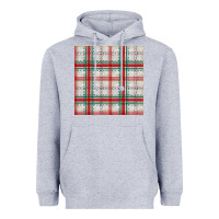 Heather Grey christmas plaid seamless pattern Heavyweight Hoodie - BundleAndBundleShop