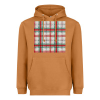 Meerkat christmas plaid seamless pattern Heavyweight Hoodie - BundleAndBundleShop