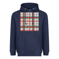 Navy christmas plaid seamless pattern Heavyweight Hoodie - BundleAndBundleShop
