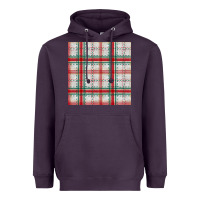 Plum christmas plaid seamless pattern Heavyweight Hoodie - BundleAndBundleShop