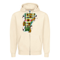 Sandshell Vermont State Map Zipper Hoodie - RanaPortraitStore