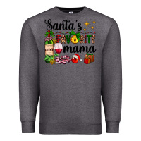 Charcoal Heather santa's favorite mama Premium Sweatshirt - AdoDesignShop