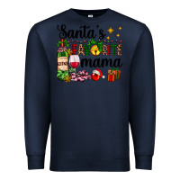 Navy santa's favorite mama Premium Sweatshirt - AdoDesignShop