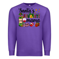 Purple santa's favorite mama Premium Sweatshirt - AdoDesignShop