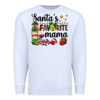 White santa's favorite mama Premium Sweatshirt - AdoDesignShop