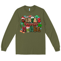 Army Green santas favorite nurse Long Sleeve Tee - Zillion Design Studio