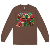 Chestnut santas favorite nurse Long Sleeve Tee - Zillion Design Studio