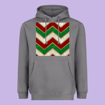 Christmas Stripes Seamless Pattern Heavyweight Hoodie Designed By Bundleandbundleshop