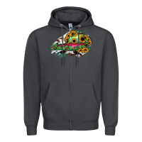 Smoke Virginia State Map Zipper Hoodie - RanaPortraitStore