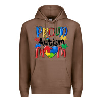 Chestnut proud autism mom Premium Hoodie - MaliasSmallBusiness