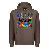 Coffee proud autism mom Premium Hoodie - MaliasSmallBusiness