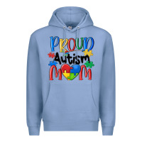 Colony Blue proud autism mom Premium Hoodie - MaliasSmallBusiness
