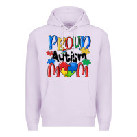 Lilac proud autism mom Premium Hoodie - MaliasSmallBusiness