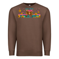 Chestnut just a little moody long haired cow Premium Sweatshirt - Jasminsmagicworld