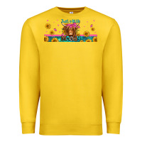 Lemon just a little moody long haired cow Premium Sweatshirt - Jasminsmagicworld