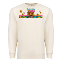 Sandshell just a little moody long haired cow Premium Sweatshirt - Jasminsmagicworld
