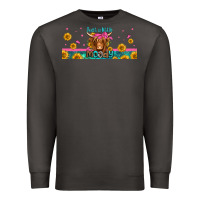 Smoke just a little moody long haired cow Premium Sweatshirt - Jasminsmagicworld