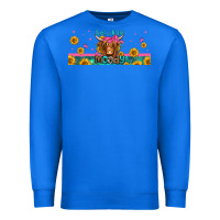 True Royal just a little moody long haired cow Premium Sweatshirt - Jasminsmagicworld