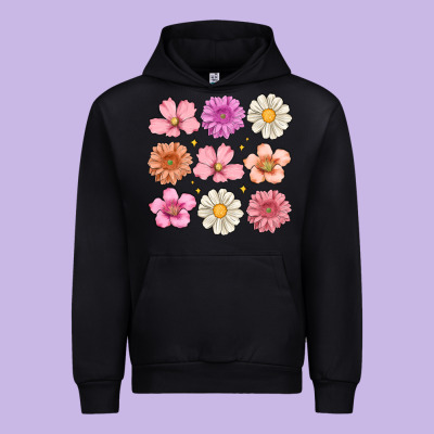 Flowers Urban Hoodie Designed By Maliassmallbusiness