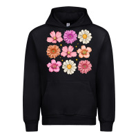 Black flowers Urban Hoodie - MaliasSmallBusiness
