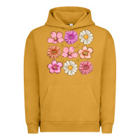 Pigment Peanut Butter flowers Urban Hoodie - MaliasSmallBusiness