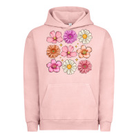 Pigment Salmon flowers Urban Hoodie - MaliasSmallBusiness