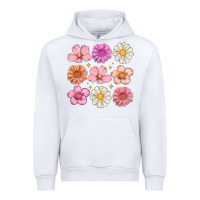White flowers Urban Hoodie - MaliasSmallBusiness