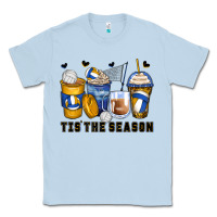 Dusty Blue tis' the season volleyball coffee cups Classic Tee - Zillion Design Studio