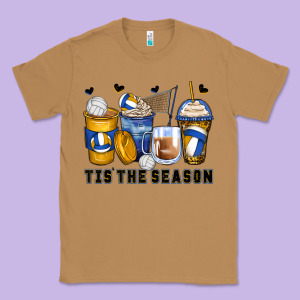 Tis' The Season Volleyball Coffee Cups Classic Tee Designed By Zillion Design Studio