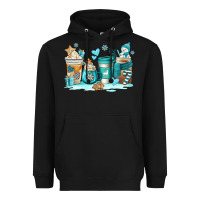 Black winter coffe cups Heavyweight Hoodie - AdoDesignShop