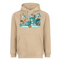 Mushroom winter coffe cups Heavyweight Hoodie - AdoDesignShop