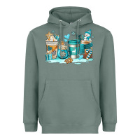 Sage winter coffe cups Heavyweight Hoodie - AdoDesignShop