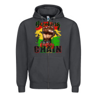 Smoke Breaking every chain juneteenth Zipper Hoodie - Zillion Design Studio