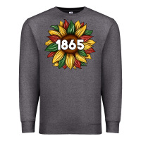 Charcoal Heather juneteenth 1865 sunflower Premium Sweatshirt - Artiststas