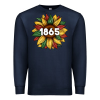 Navy juneteenth 1865 sunflower Premium Sweatshirt - Artiststas