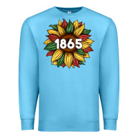 Ocean Blue juneteenth 1865 sunflower Premium Sweatshirt - Artiststas