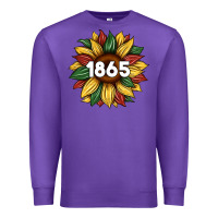 Purple juneteenth 1865 sunflower Premium Sweatshirt - Artiststas