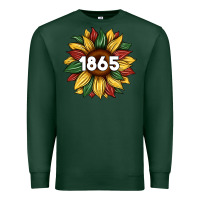 Sports Green juneteenth 1865 sunflower Premium Sweatshirt - Artiststas