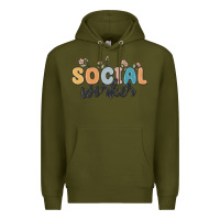 Army Green social worker Premium Hoodie - MaliasSmallBusiness