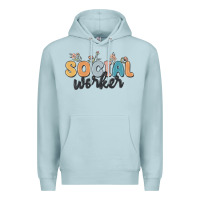 Blue Mist social worker Premium Hoodie - MaliasSmallBusiness