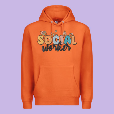 Social Worker Premium Hoodie Designed By Maliassmallbusiness