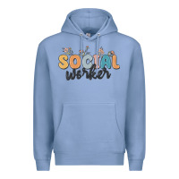 Colony Blue social worker Premium Hoodie - MaliasSmallBusiness