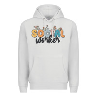 Dove Grey social worker Premium Hoodie - MaliasSmallBusiness