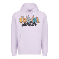 Lilac social worker Premium Hoodie - MaliasSmallBusiness